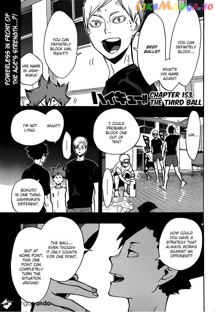 Haikyuu!!, Chapter 153 image 01